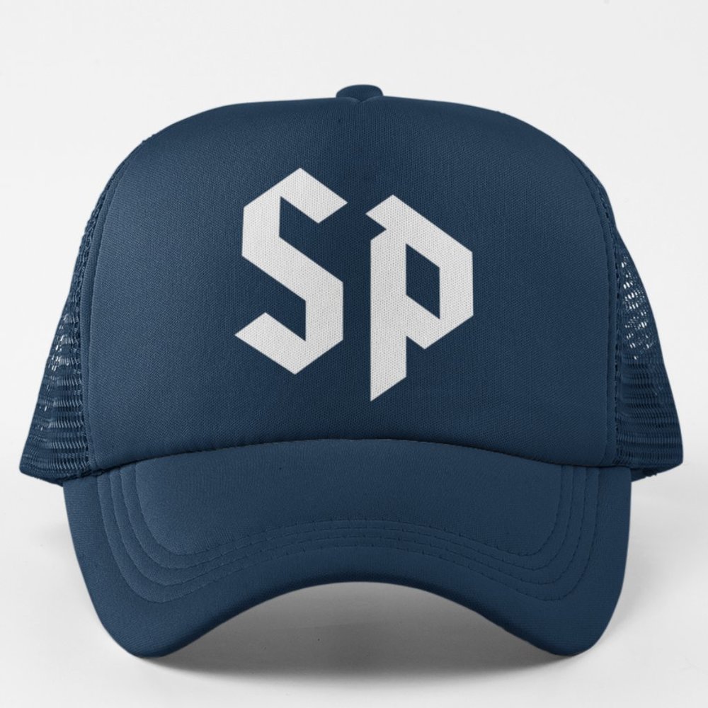 NEW St Peters Peacocks SP Foam Trucker Mesh Snapback Hat NAVY